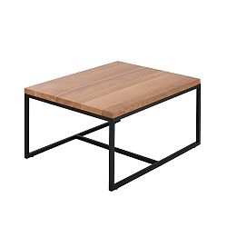 Konferenční stolek s deskou z dubového dřeva Windsor & Co Sofas Quadrat, 80 x 70 cm
