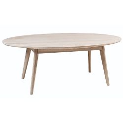 Konferenční stolek z běleného dubového dřeva Folke Yumi, 130 x 65 m