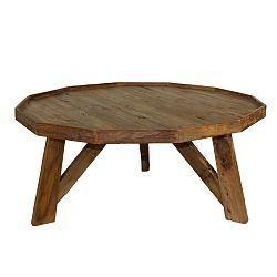 Konferenční stolek  z teakového dřeva HSM collection Diamond, Ø 70 cm