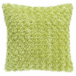 Limetkově zelený polštář Tiseco Home Studio Curl, 45 x 45 cm