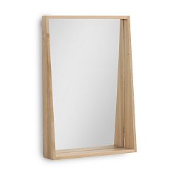 Nástěnné zrcadlo z březového dřeva Geese Pure, 57 x 70 cm