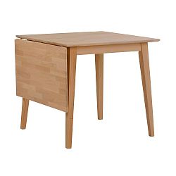 Přírodní sklápěcí dubový jídelní stůl  Folke Mimi, délka 80-125 cm