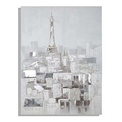 Ručně malovaný nástěnný obraz Mauro Ferretti Dipinto Su Tela Paris Roofs, 90 x 120 cm