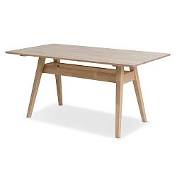 Ručně vyráběný jídelní stůl z masivního březového dřeva Kiteen Notte, 75 x 140 cm