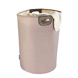 Růžový koš na prádlo Wenko Wabo, 75 l