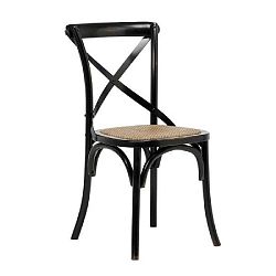 Sada 2 černých jídelních židlí Interstil Vintage