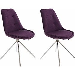 Sada 2 fialových jídelních židlí Støraa Dylan
