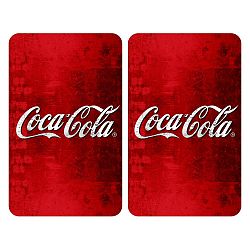 Sada 2 skleněných krytů na sporák Wenko Coca-Cola Classic