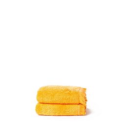 Sada 2 žlutých ručníků z čisté bavlny Casa Di Bassi, 50 x 90 cm