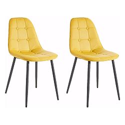 Sada 2 žlutých židlí Støraa Lamar