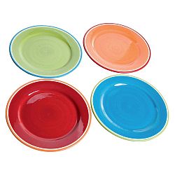 Sada 4 barevných talířů Brandani