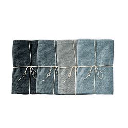 Sada 4 ks látkových ubrousků Linen Couture Blue Gradient, šířka 40 cm