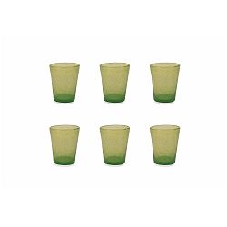 Sada 6 zelených skleniček Villa d´Este Satin