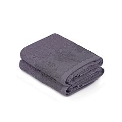 Sada dvou tmavě fialových ručníků Victorian, 90 x 50 cm