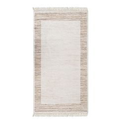 Sametový koberec Deri Dijital Brown Framo, 80 x 300 cm
