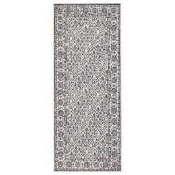 Šedivý vzorovaný oboustranný koberec Bougari Curacao, 80 x 150 cm