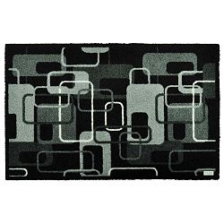 Šedočerná rohožka Zala Living Design Funky Grey Black Retro, 67 x 180 cm