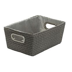 Šedý košík Wenko Chromo, šířka 28 cm