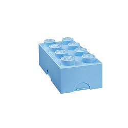 Světle modrý svačinový box LEGO®