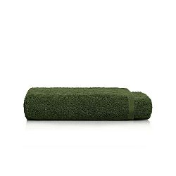 Tmavě zelený bavlněný ručník Maison Carezza Marshan, 50 x 100 cm