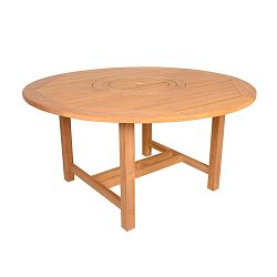 Zahradní jídelní kulatý stůl z teakového dřeva Ezeis Sun