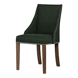 Zelená židle s tmavě hnědými nohami Ted Lapidus Maison Patchouli