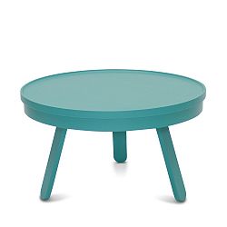 Zelený odkládací stolek z jasanového dřeva s úložným prostorem Woodendot Batea M