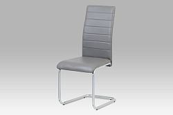 Autronic Jídelní židle DCL-102 GREY, šedá/šedý lak 