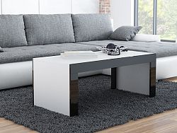 CAMA Konferenční stolek TESS, bílý mat/černý lesk