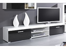 CAMA Televizní stolek SAMBA - Bílá/černá