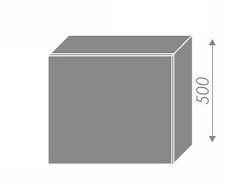 EMPORIUM, skříňka horní na digestoř W8 60, korpus: bílý, barva: light grey stone