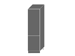 Extom PLATINUM, skříňka pro vestavnou lednici D14DL 60, korpus: grey, barva: black