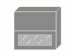 Extom TITANIUM, horní skříňka W8B 80 AV WKF, korpus: grey, barva: fino bílé