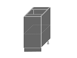 Extom TITANIUM, skříňka dolní D1D 40, korpus: grey, barva: fino bílé