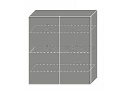 Extom TITANIUM, skříňka horní W4 90, korpus: grey, barva: fino bílé