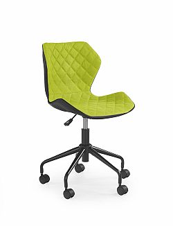 Halmar Dětská židle MATRIX, černá/zelená