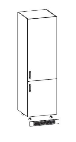 IRIS skříň na lednici DL60/207 pravá, korpus congo, dvířka ferro
