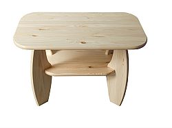 MAGNAT Konferenční stolek 65x65 nr.5, masiv borovice, moření: ...