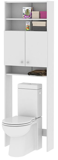 MB Domus LUNA, skříňka vysoká nad WC či pračku LU05, bílá