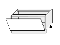 QUANTUM, skříňka dolní D1K 90, white mat/bílá