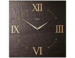Designové nástěnné břidlicové hodiny 9517 AMS 30cm