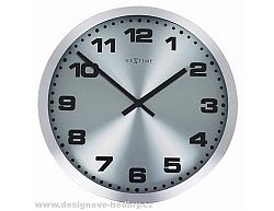 Designové nástěnné hodiny 2906zw Nextime Mercure black 25cm