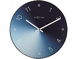 Designové nástěnné hodiny 8194bl Nextime Gradient 40cm