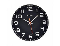Designové nástěnné hodiny 8817zw Nextime Classy round 30cm