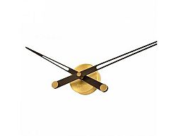 Designové nástěnné hodiny Nomon Axioma Gold Wenge 105cm