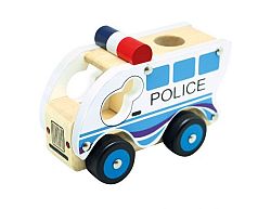 Dřevěné auto policie