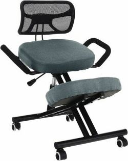 Ergonomická klekačka RUFUS, šedá/černá