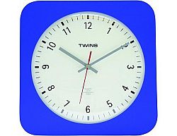Nástěnné hodiny Twins 5078 blue 30cm