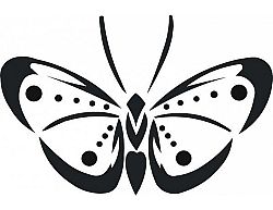 Samolepící dekorace Motýl 2
