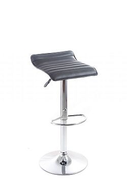 Barová židle G21 Fatea black, koženková, prošívaná